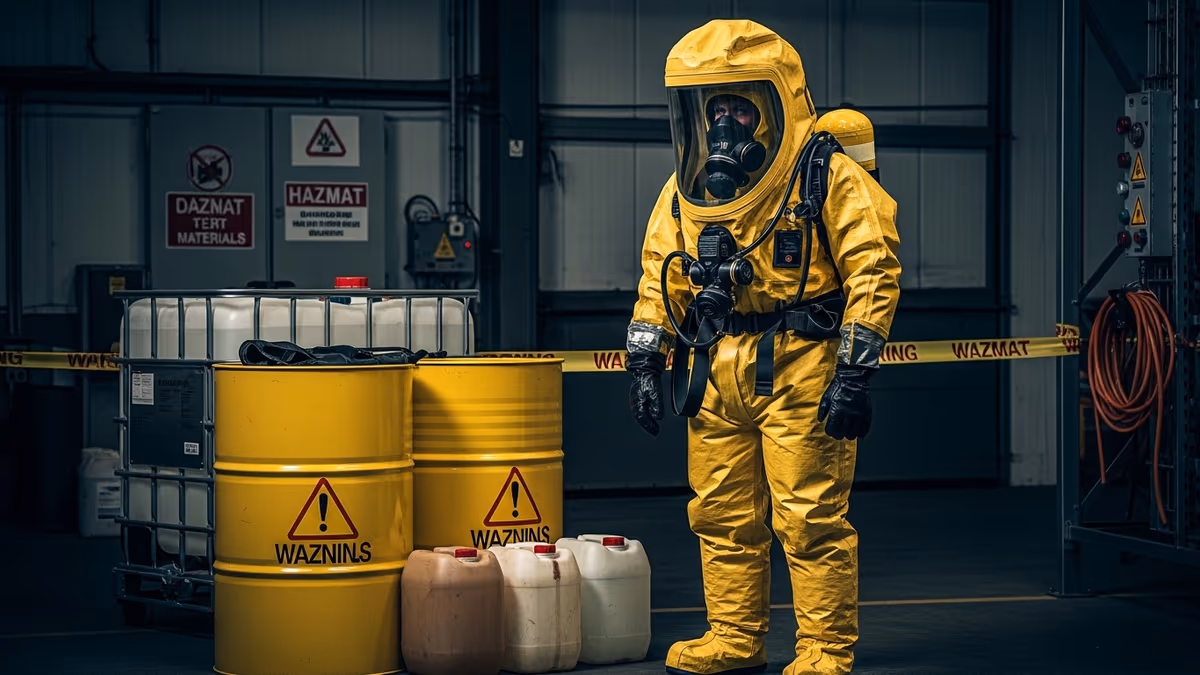 Equipo HAZMAT Nivel A para incidentes con materiales peligrosos